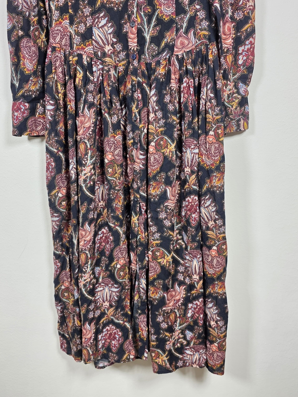 ULLA JOHNSON CELIA PAISLEY COLLARED DRESS SIZE 2 MSRP $750 - Picture 8 of 11